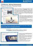 CAMWorks Milling Professional data sheet image