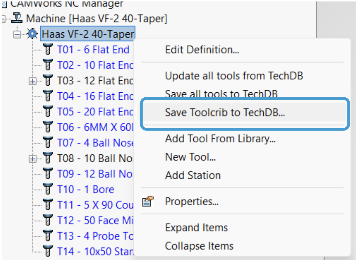 Screenshot of the standalone TechDB editor interface with navigation pane and editing panel