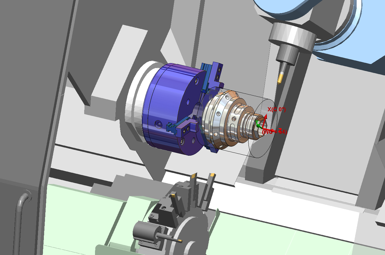Machine Aware Programming in a Mill-Turn configuration