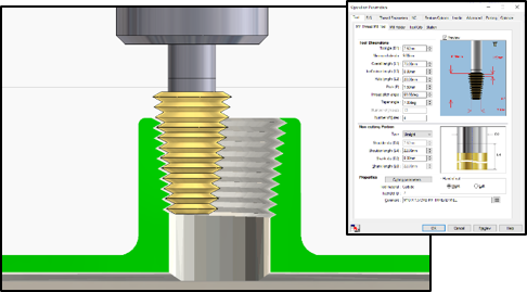Tapered Multi-Point Thread Milling