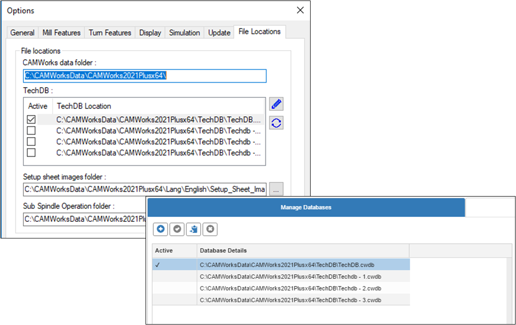 ability to use multiple tech database